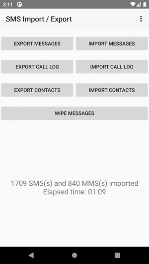 SMS Import  Export